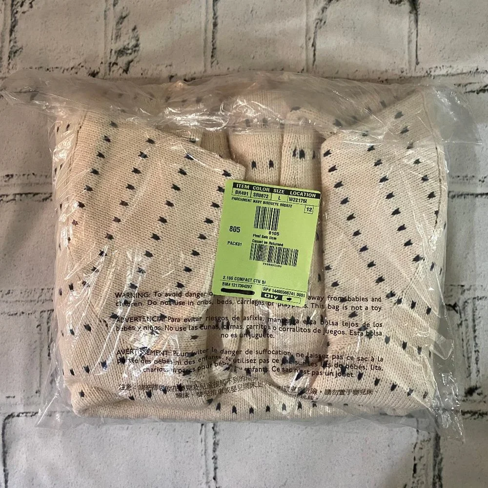 J. Crew Heritage cotton sweater in bird's-eye stitch L